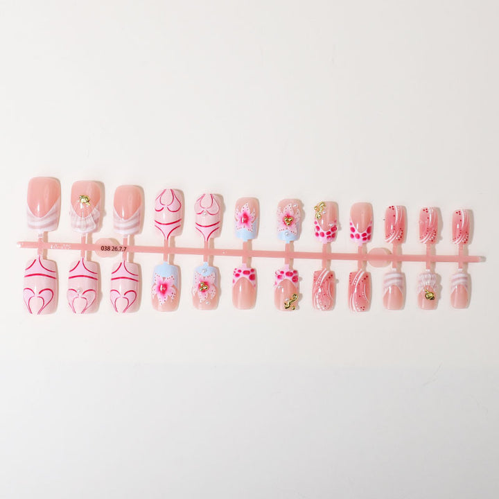 Artistic 3D Decorative Press-On Nail Tips Stornfield
