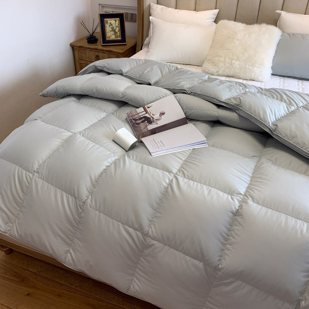 quilted cassette comforter in down look