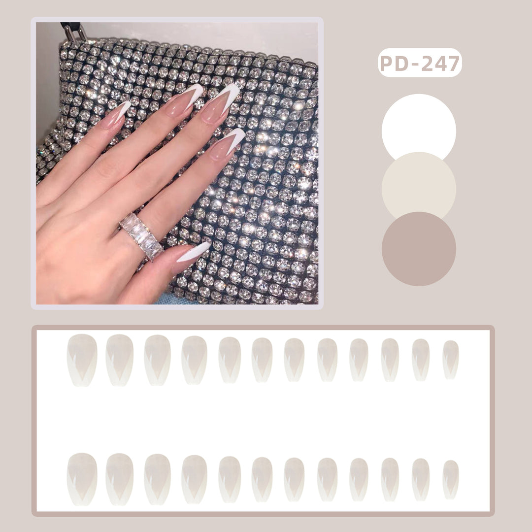 Premium Long Stiletto Press-On Nails Stornfield