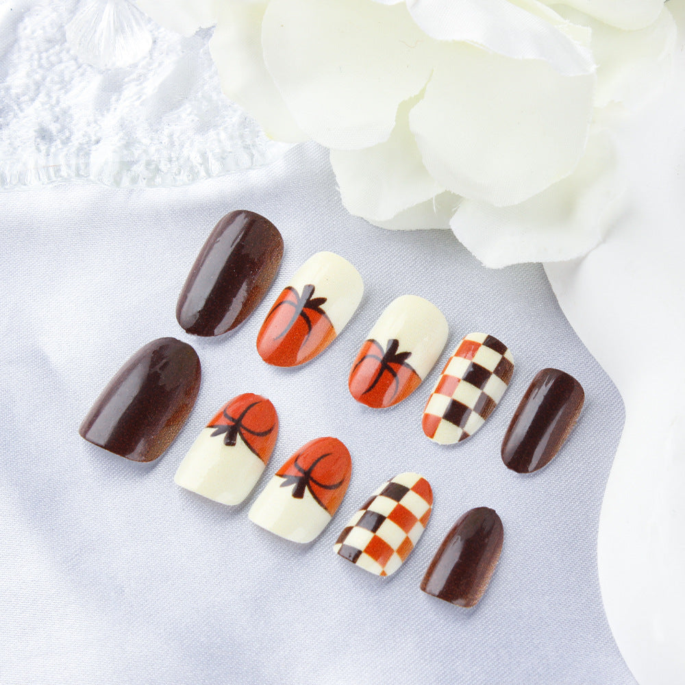 Autumn-Themed Nail Art Set Stornfield