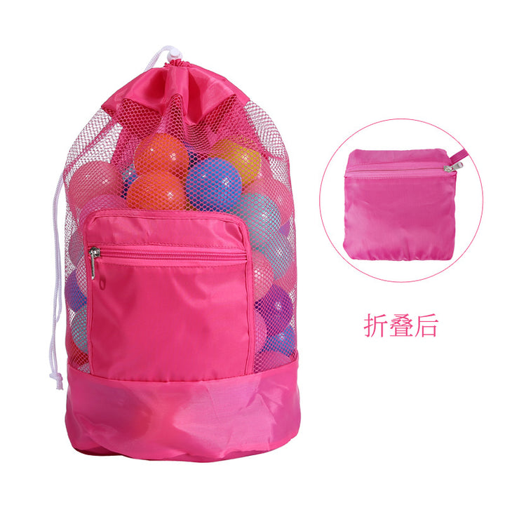 Versatile Beach Bag In Airy Mesh Design Stornfield