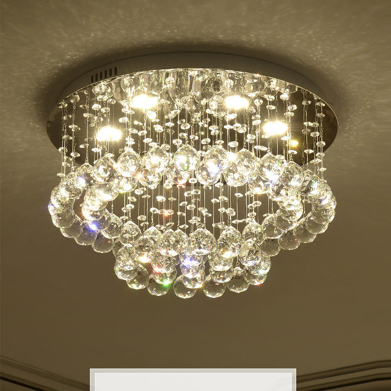 Crystal Illuminated Ceiling Fixture