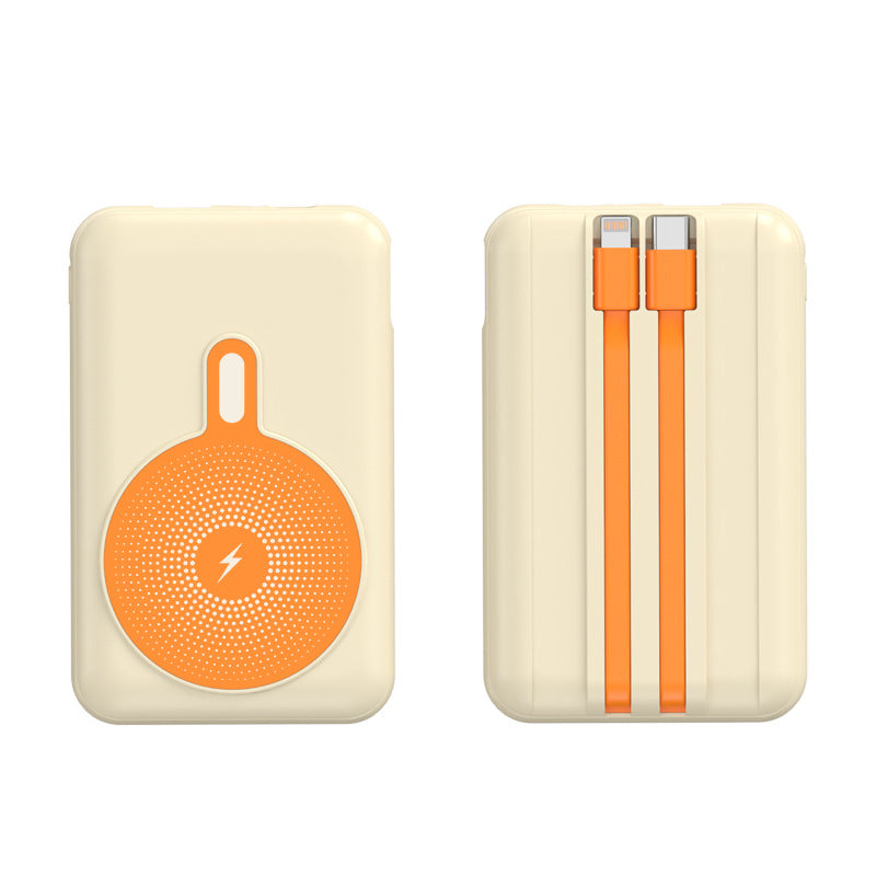 Portable power bank with integrated fast charging function and wireless charging option Stornfield