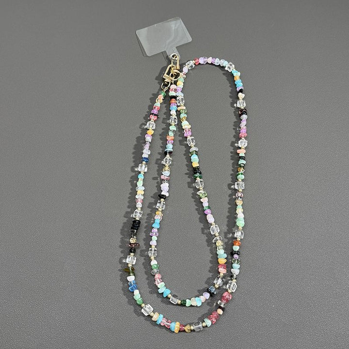 Beaded Eyewear Chain with Butterfly Accents Stornfield