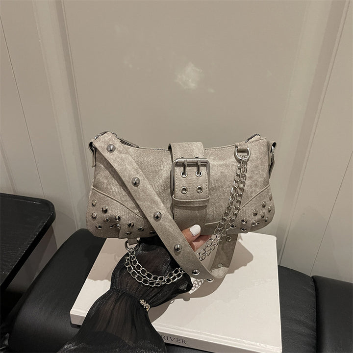 Studded Minimalist Crossbody Handbag
