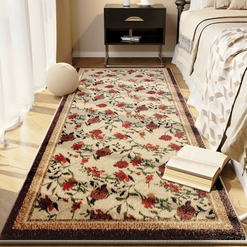 Vintage Checkerboard Pattern Area Runner Rug