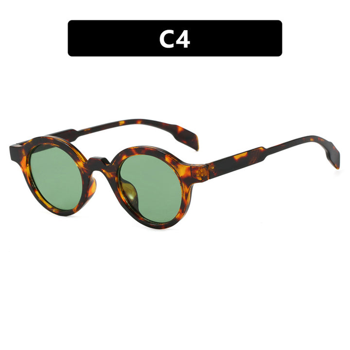 Women's fashionable round sunglasses with high-quality, flexible frame Stornfield