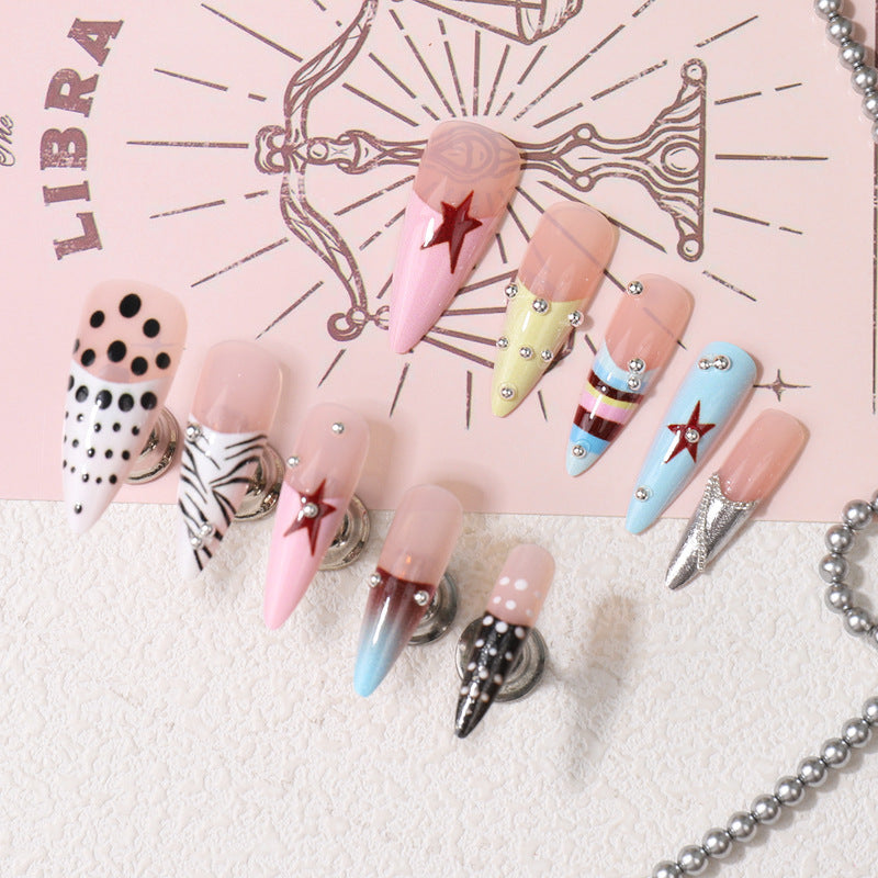 Artistic Themed Press-On Nail Set Stornfield