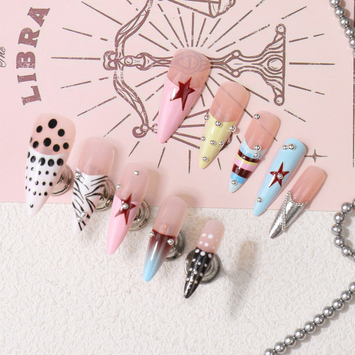 Artistic Themed Press-On Nail Set Stornfield