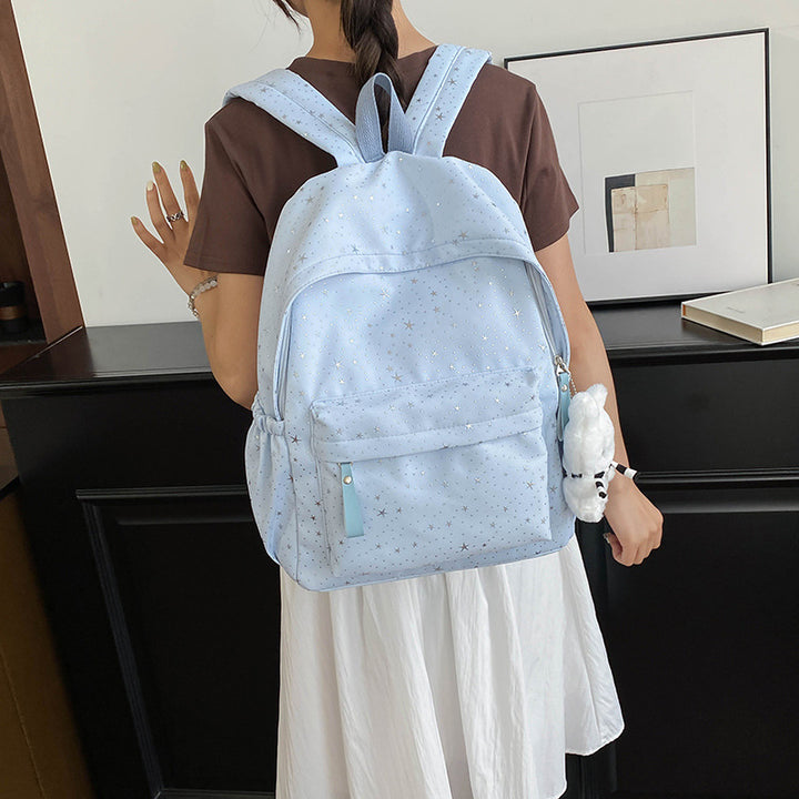 Girls' Star Patterned School Backpack Stornfield