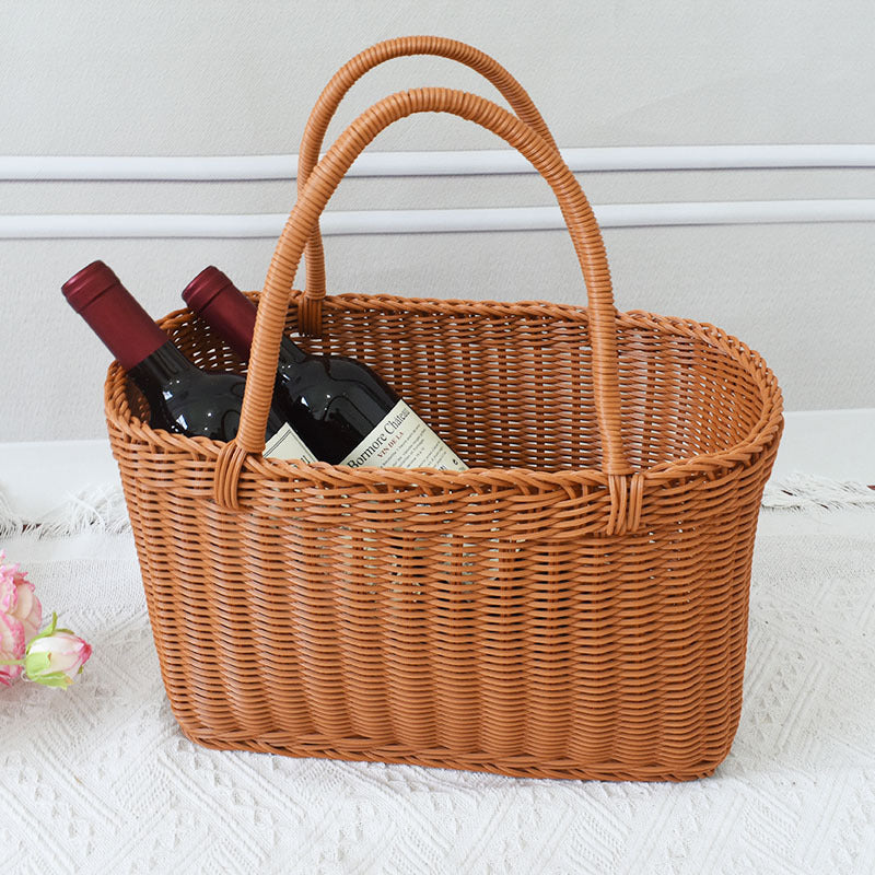 Woven Rattan Storage Basket Stornfield