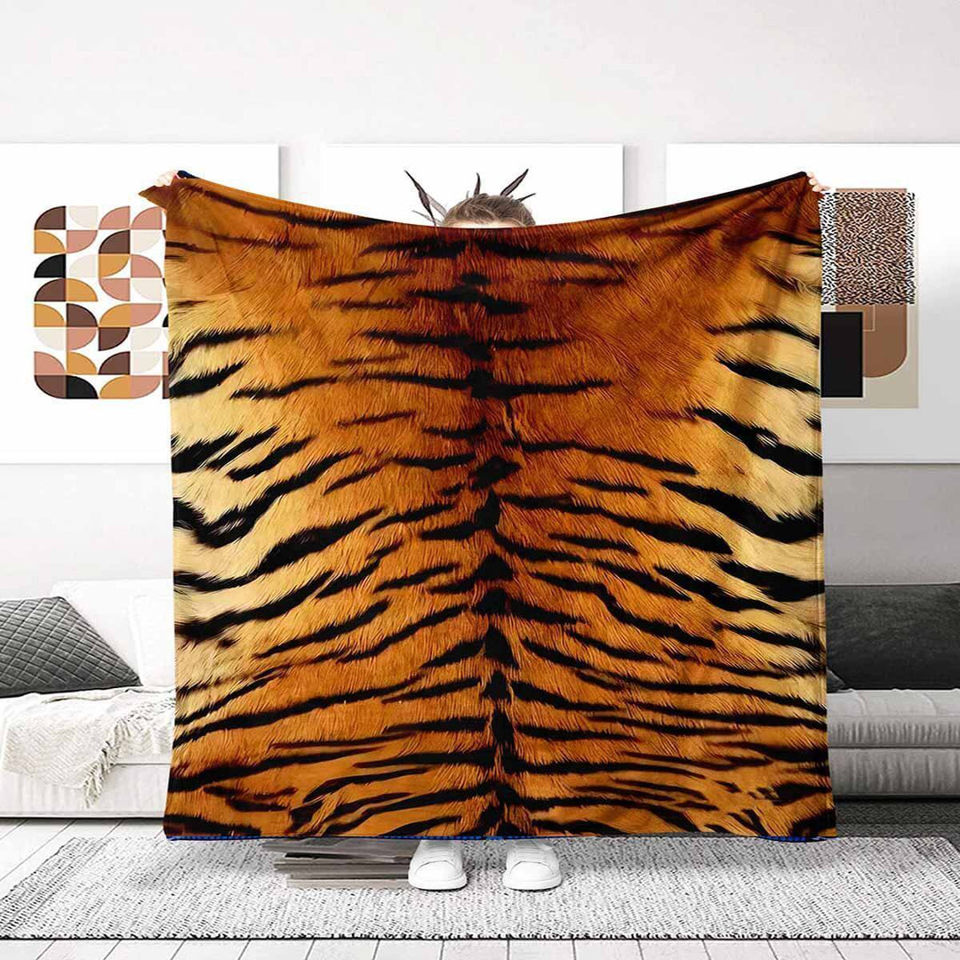 Animal Print Fleece Throw Blanket