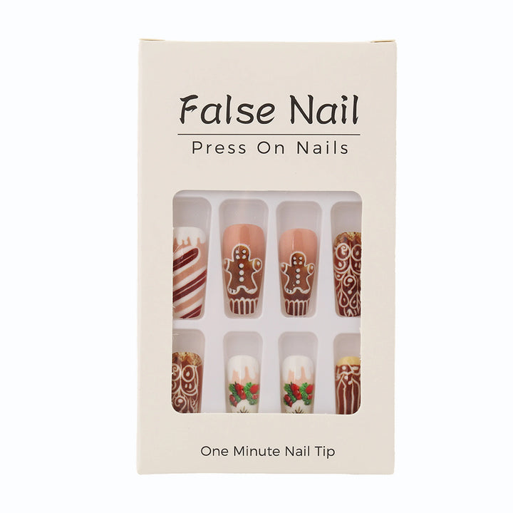 Artificial nails with Christmas design Stornfield