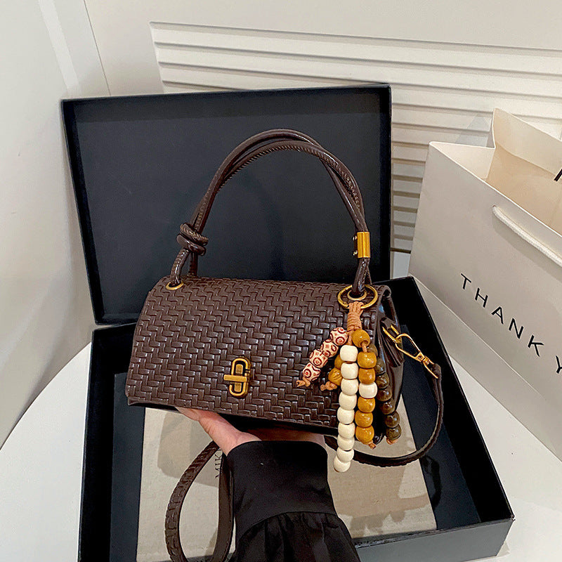 Woven Leather Handbag