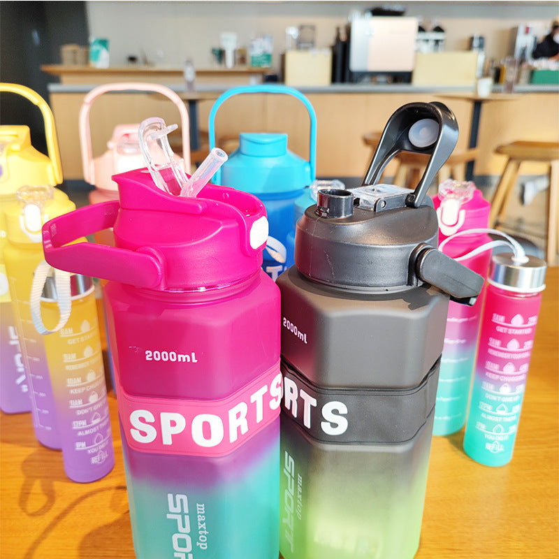 Women's Sports Water Bottle with Motivational Scales Stornfield