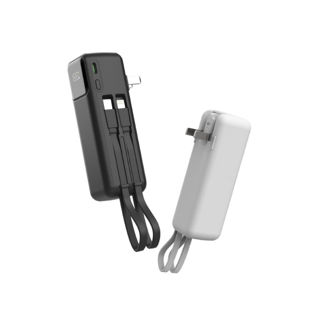 Portable power bank with integrated wireless charging function and LCD display Stornfield