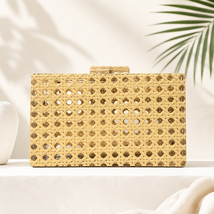 Textured Acrylic Box Clutch