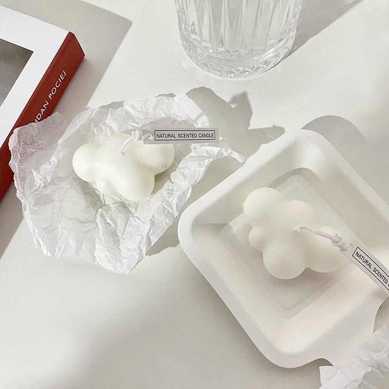 Sculptural Cloud-Form Natural Soy Scented Pendant Candle
