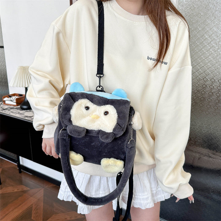 Plush backpack with cute penguin design Stornfield