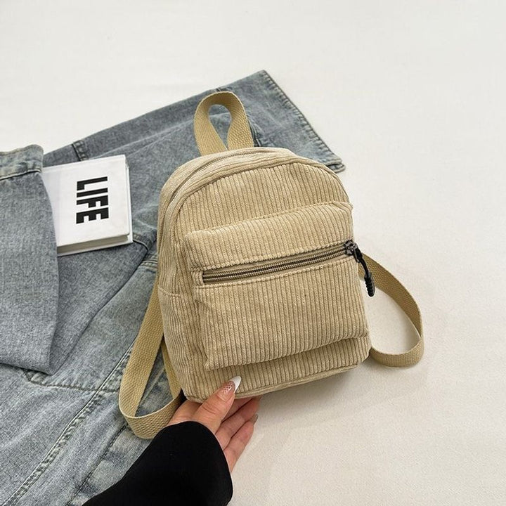 Compact Corduroy Mini Backpack Stornfield
