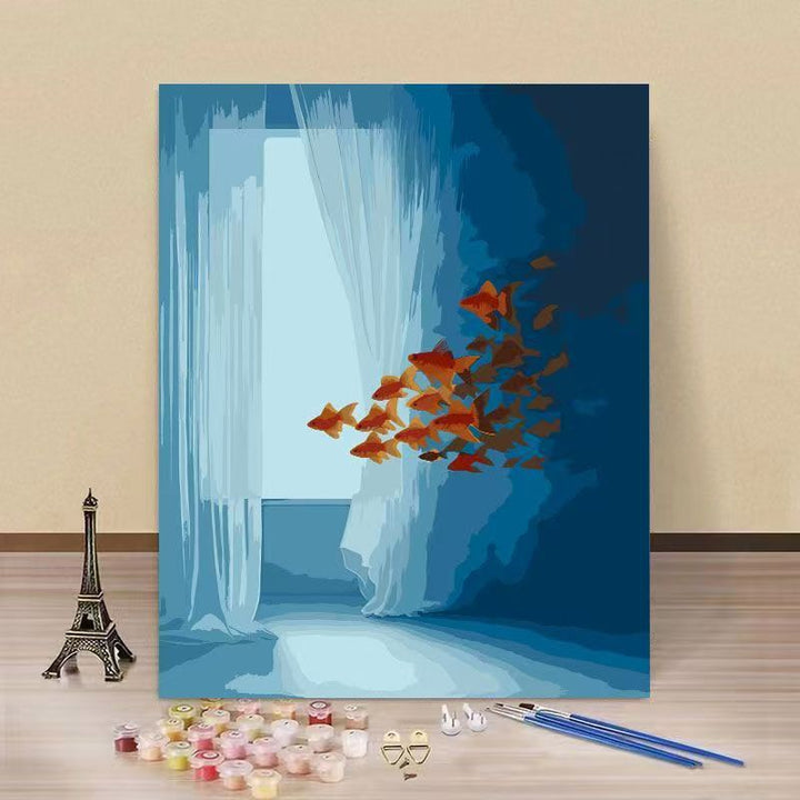 DIY Underwater Scene Paint by Numbers Kit Stornfield