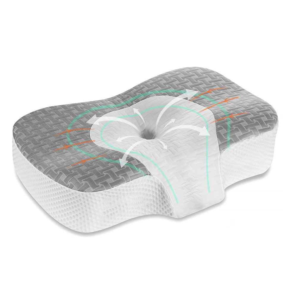 Ergonomic sleeping pillow with cooling gel filling Stornfield