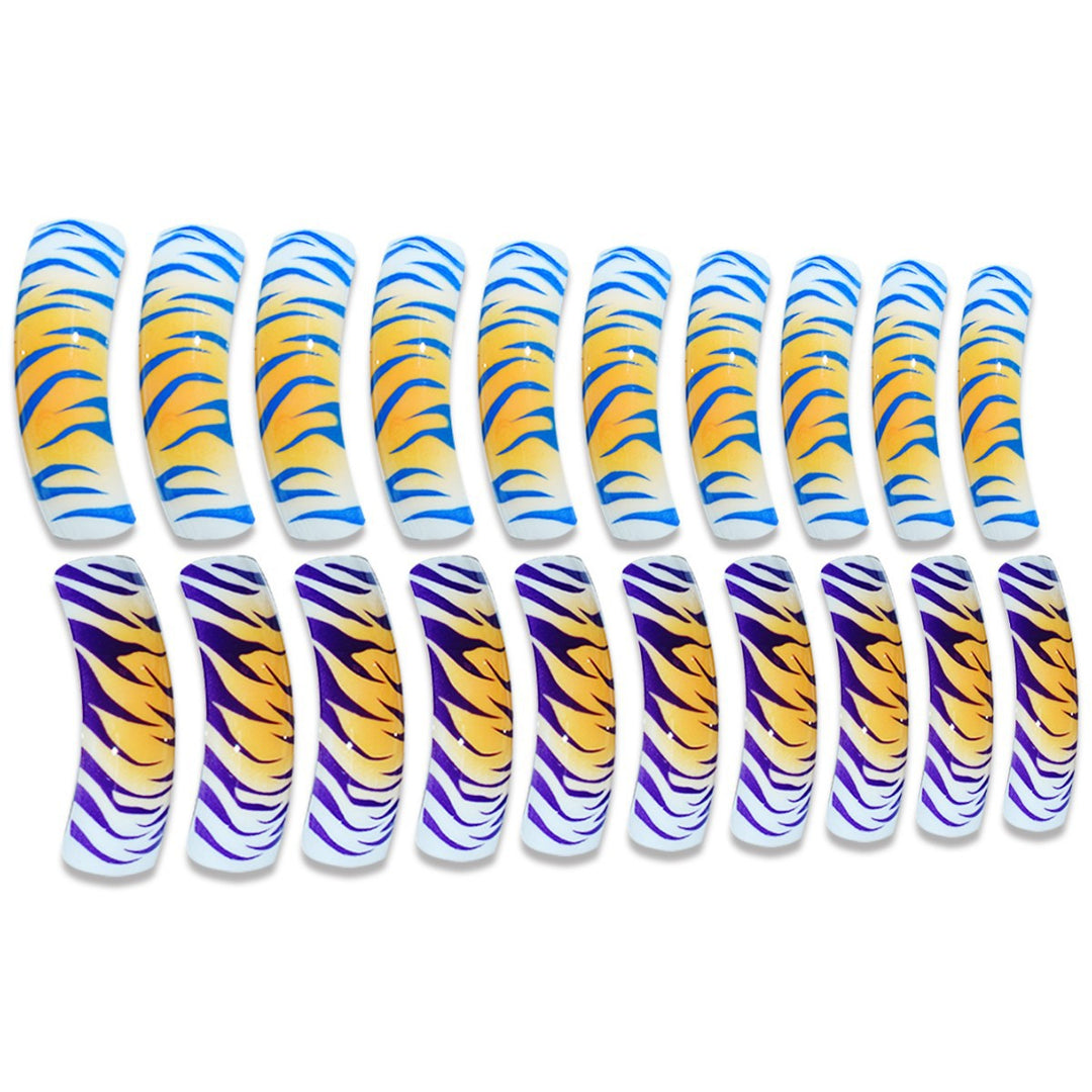 Decorative Press-On Nail Extensions with 3D Features Stornfield