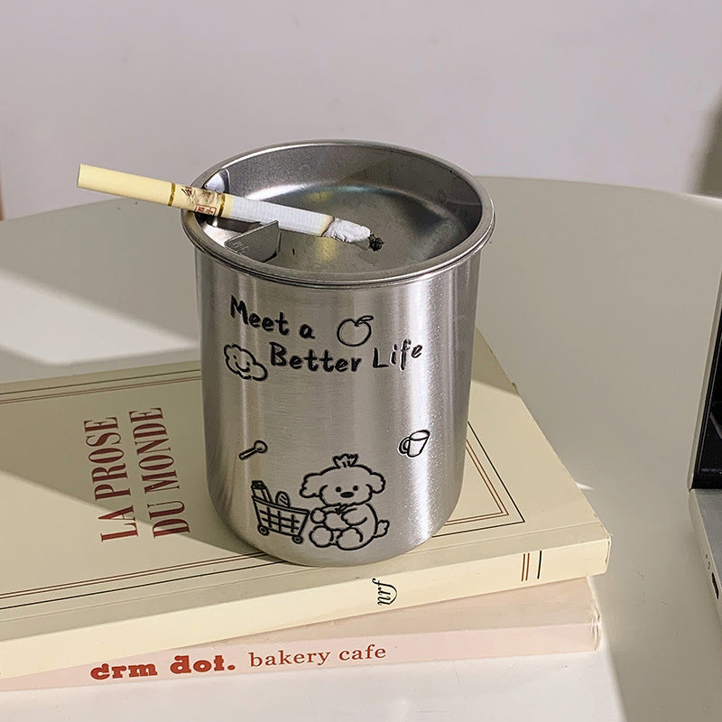 Thermal mug with funny dog breakfast design Stornfield