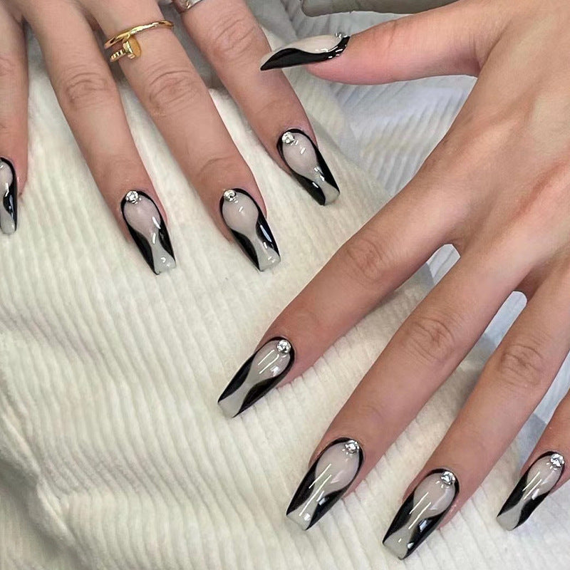 Artistic nail extensions with elegant accents Stornfield