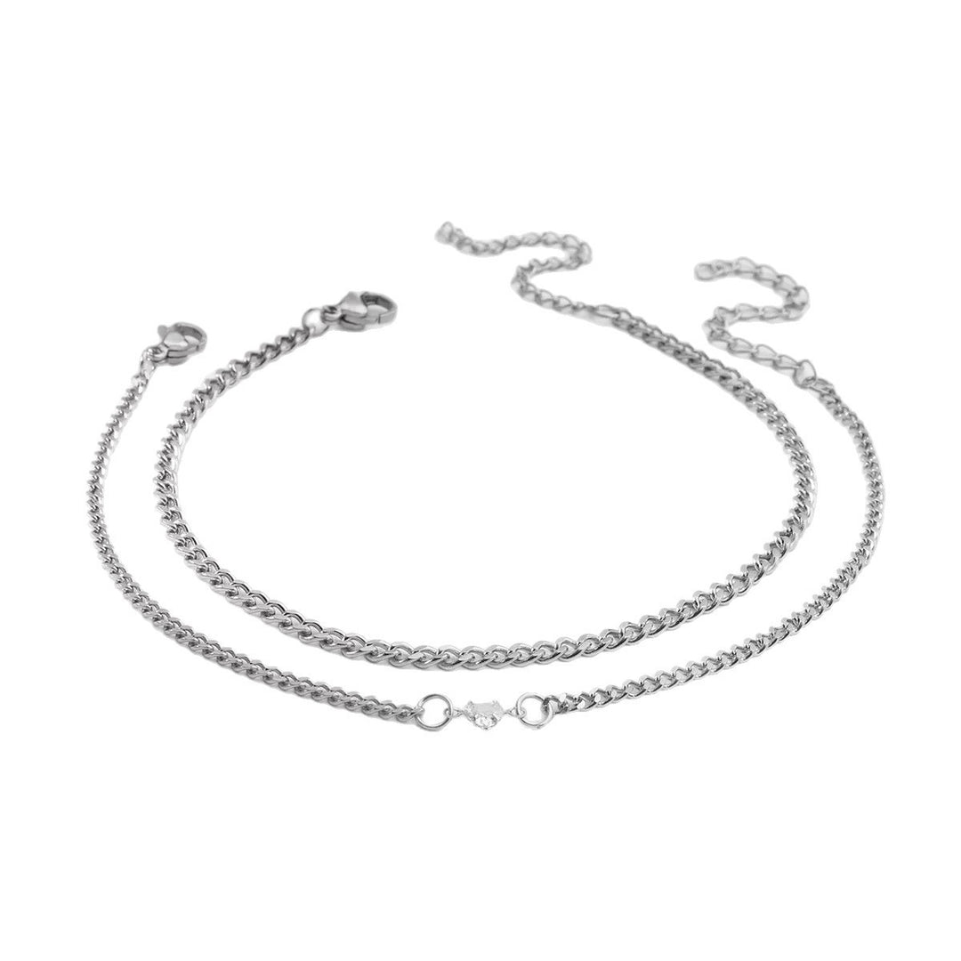 Delicate Braided Silver Chain Bracelet Stornfield