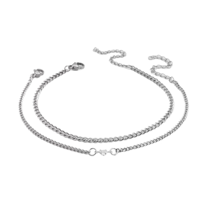Delicate Braided Silver Chain Bracelet Stornfield