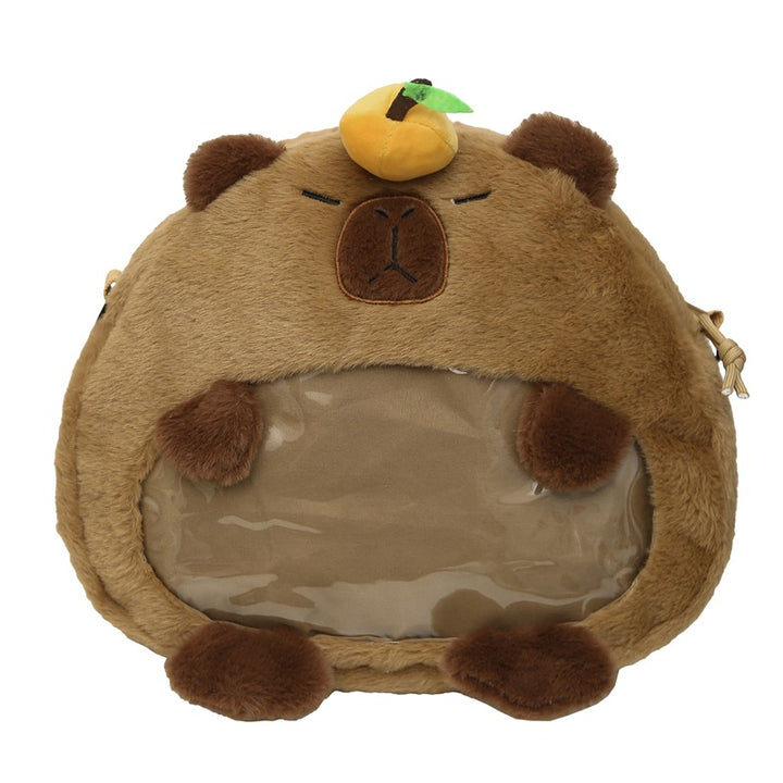 Plush Capybara Character Backpack Stornfield