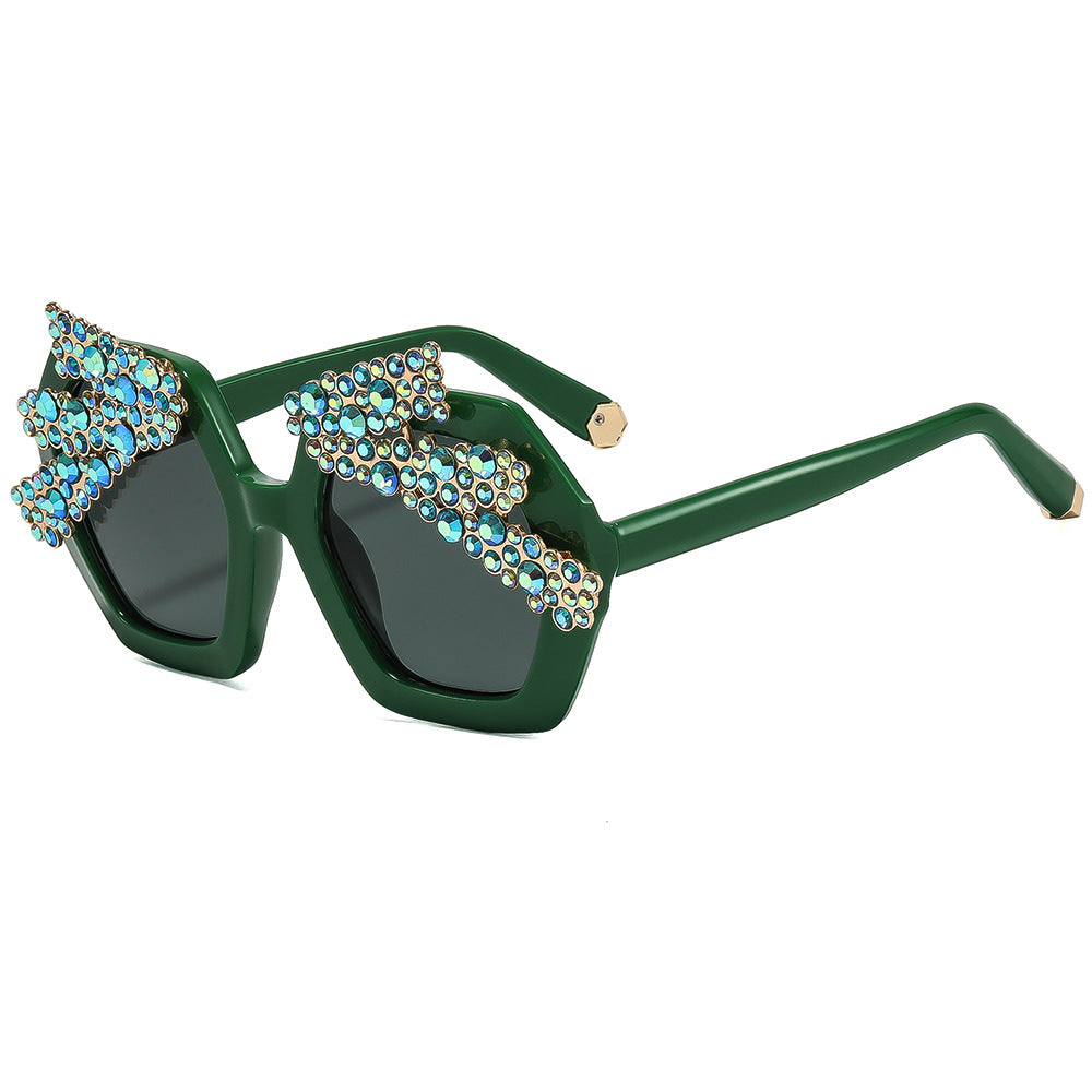 Women’s statement sunglasses with sparkling crystal frame Stornfield