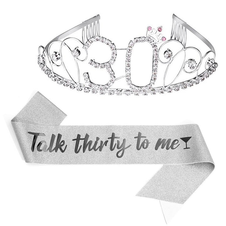 Ladies Glittering Tiara with Festive "50 & Fabulous" Design Stornfield