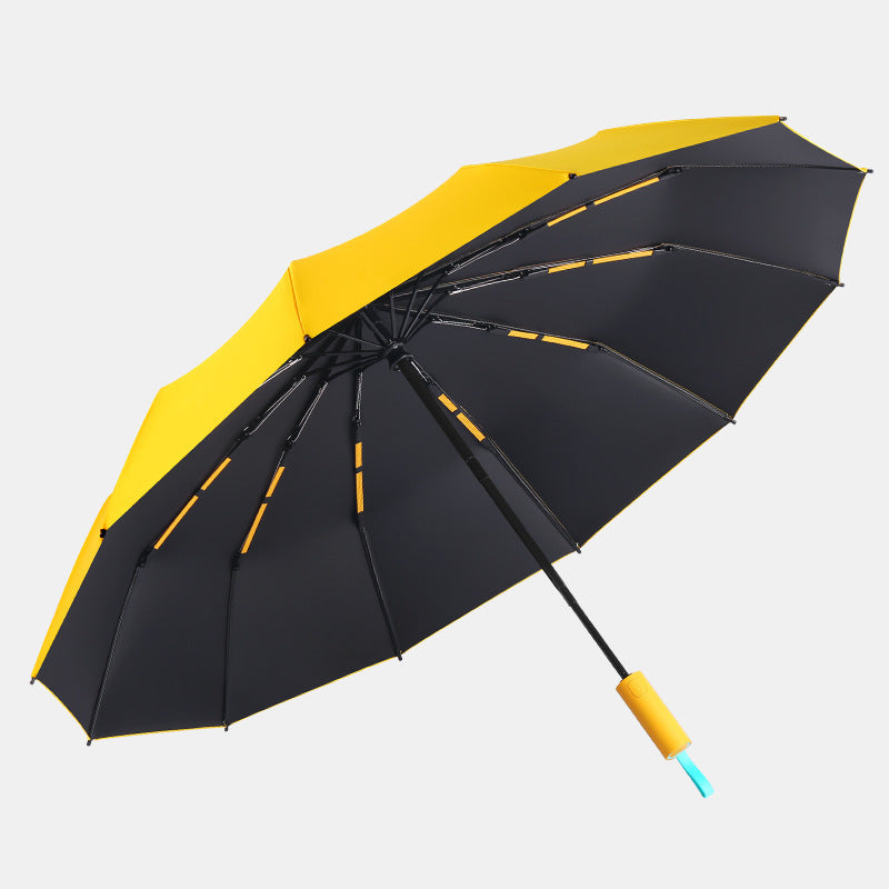 Ladies compact folding umbrella with wind resistance and automatic opening mechanism Stornfield
