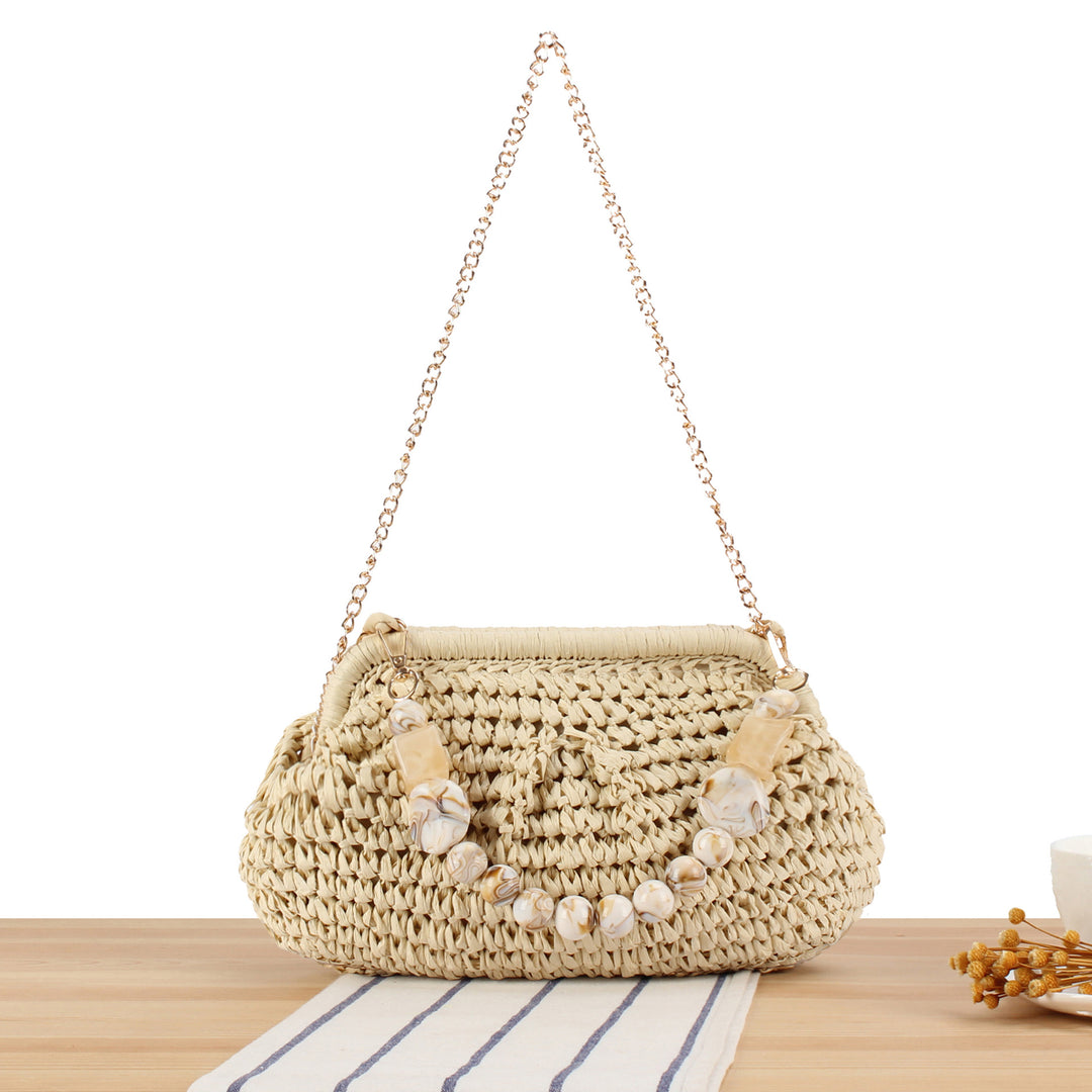 Braided Clutch with Pearl Accent Stornfield