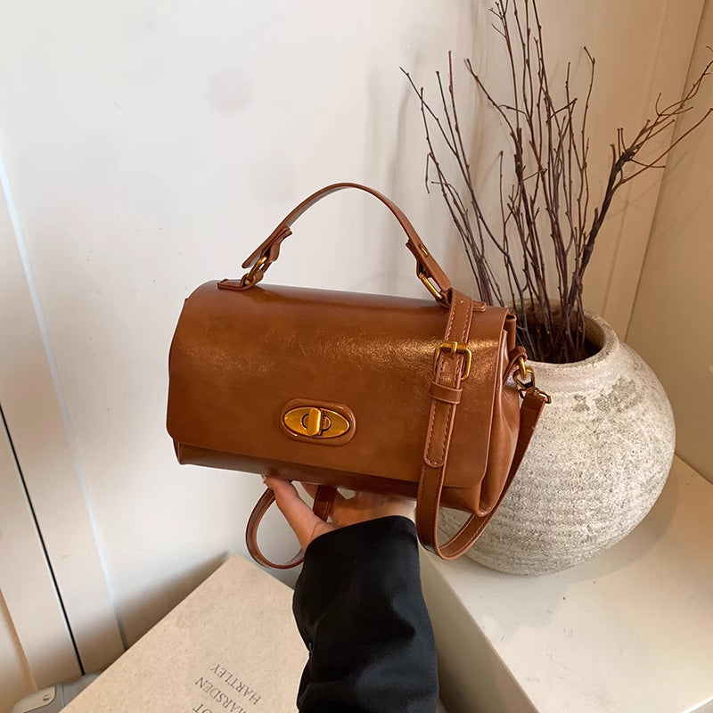 Vintage-Inspired Structured Satchel Stornfield