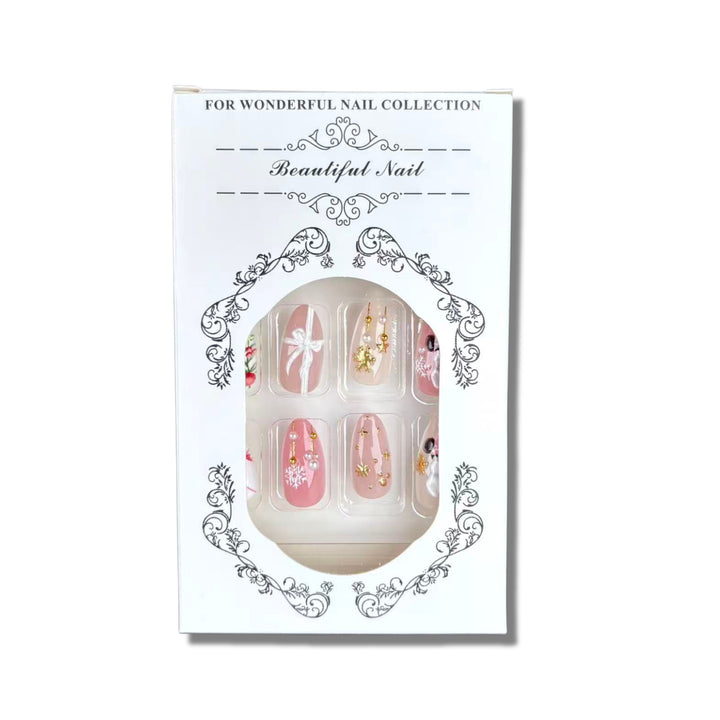 Festive Themed Holiday Press-On Nail Set