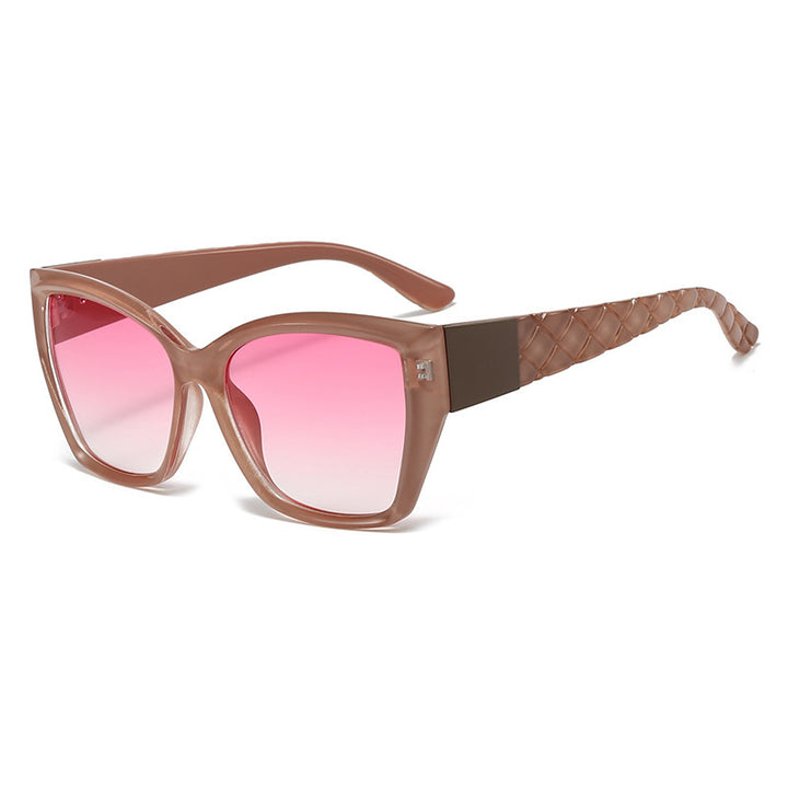 Ladies Oversized Cat-Eye Sunglasses with Stylish Accents Stornfield
