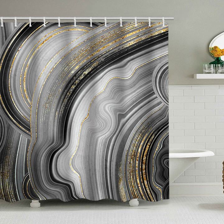 Artistic Marble Design Shower Curtain Stornfield