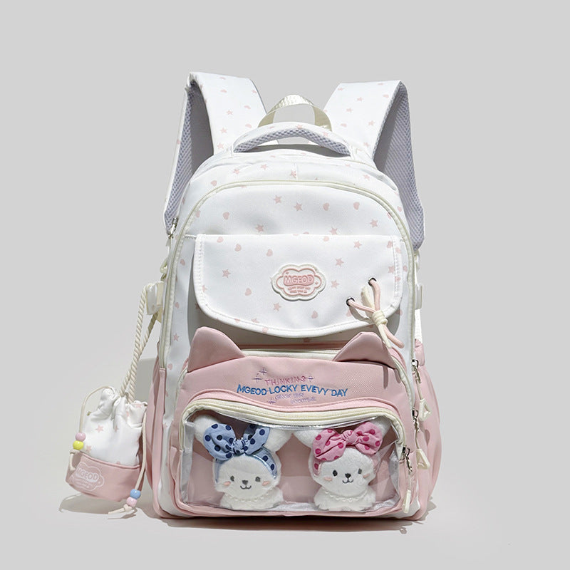 Playful Cat-Ear Design Backpack Stornfield