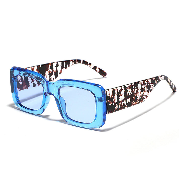 Women's modern square sunglasses with color-coordinated pattern Stornfield