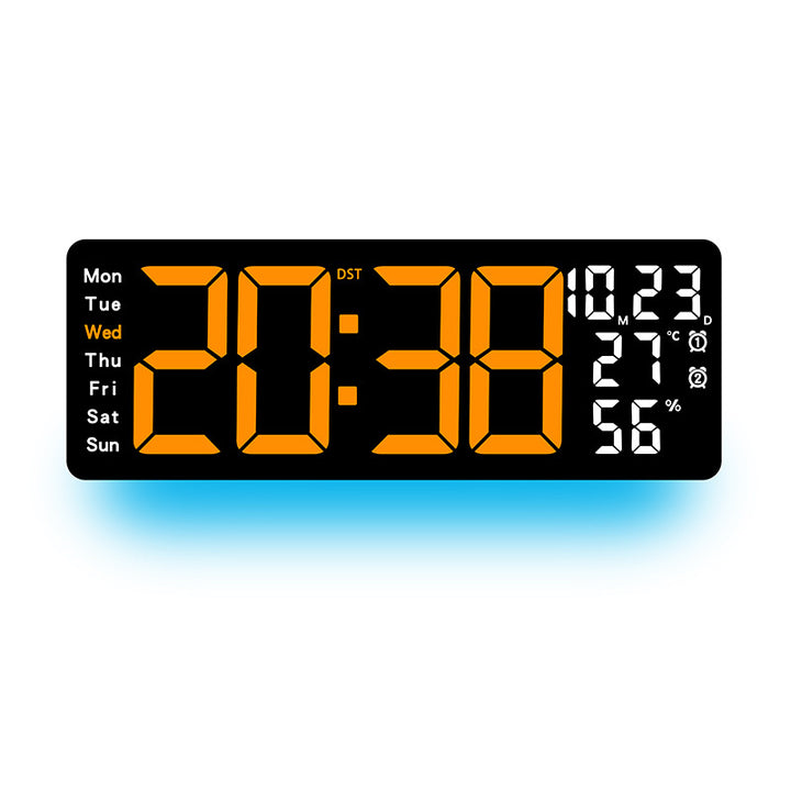 Digital Multi-Function Alarm Clock with Color LED Display Stornfield