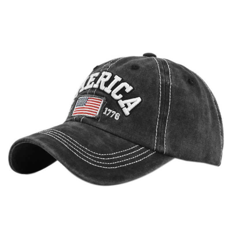 Men's Vintage-Inspired Embroidered Baseball Cap Stornfield
