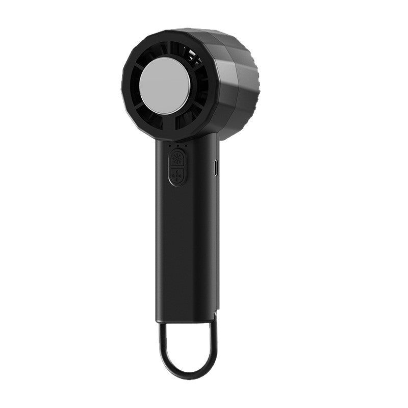Unisex portable mini hand fan with USB-C charging port and integrated mist spray function Stornfield