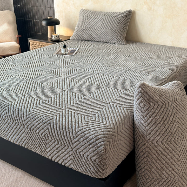 Textured Embossed Bedding Set
