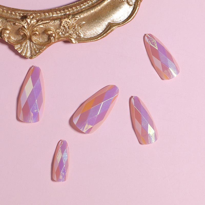 Glamorous Rhinestone-Accent Press-On Nails Stornfield