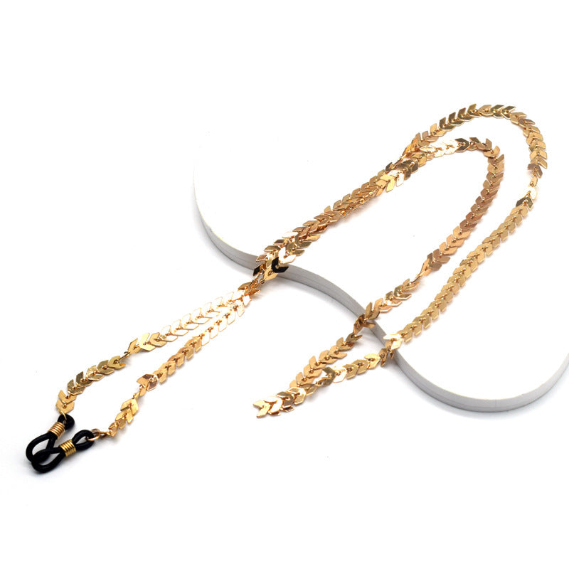 Elegant Gold Plated Eyewear Chain Stornfield
