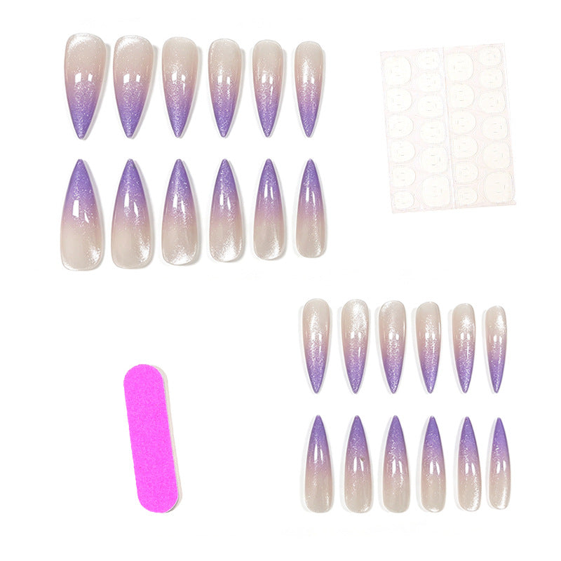 Glitter Ombre Stiletto Nail Enhancements Stornfield