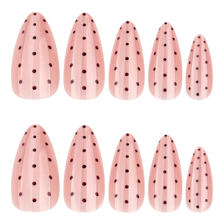 Artificial nail with polka dots Stornfield